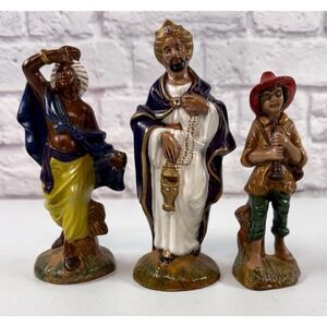 Atlantic Mold Set Of 3 Replacement Christmas Nativity Set Haind Painted Ceramic